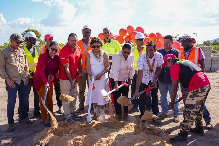 The sod turning for the Shulinab Secondary(Ministry of Education photo)