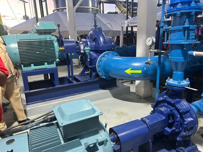 Part of the water treatment plant
