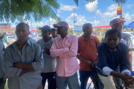 Farmers gathered to express their views