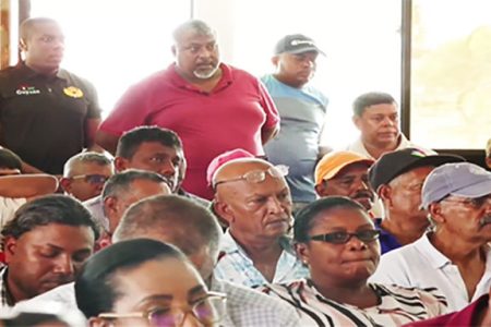 Some of the farmers who attended the meeting